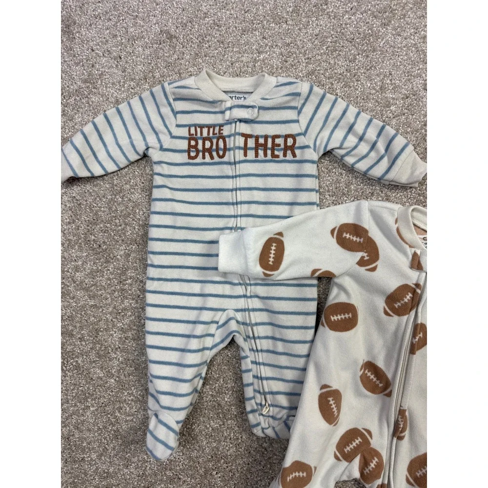 Carters Baby Boy Footed Pajamas Lot of 2
